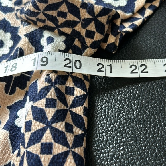 Boden Women's Pippa Floral Shift Knee Length Dress Pockets Navy Blue Peach Sz 12 - Picture 13 of 14